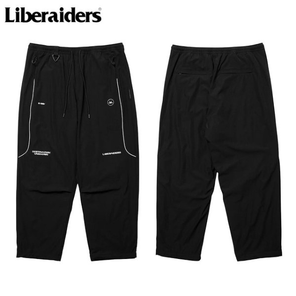 画像1: Liberaiders(リベレイダース)  OCTA TRACK PANTS (BLACK) OCTAトラックパンツ (ブラック) イージーパンツ 立体カッティング リフレクターパイピング Octa® オクタ® BEA (1)