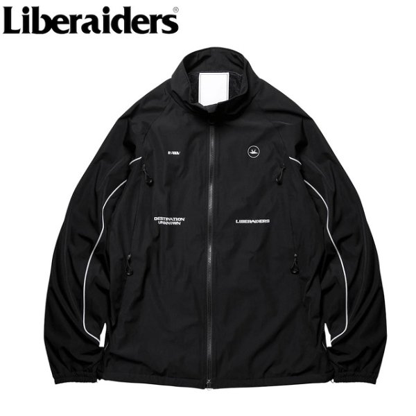 画像1: Liberaiders(リベレイダース)  OCTA WIND BREAKER (BLACK) OCTAウインドブレーカー トラックジャケット (ブラック) リフレクターパイピング リフレクタープリント Octa® オクタ® BEA (1)