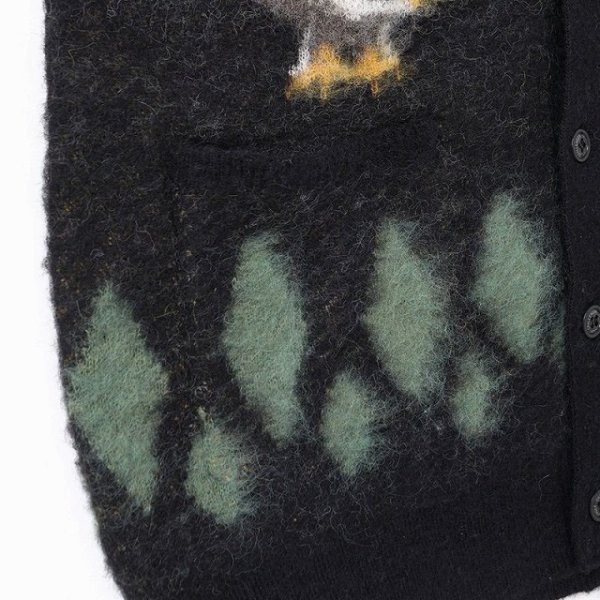画像4: CHALLENGER [チャレンジャー] NATIVE EAGLE CARDIGAN (BLACK)  ネイティブイーグルカーディガン (ブラック) BEA (4)