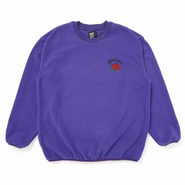 画像8: CHALLENGER [チャレンジャー] ROSE C/N FLEECE (CHARCOAL,PURPLE,BLACK) ローズクルーネックフリース (チャコール,パープル,ブラック) BEA (8)