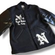 画像4: WHITESVILLE [ホワイツビル] 30oz. WOOL MELTON HALF LENGTH AWARD JACKET (BLACK) 30oz.ウールメルトンハーフレングスアワードジャケット (ブラック) スタジャン BEA (4)