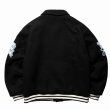画像2: Liberaiders(リベレイダース) LR VARSITY JACKET (BLACK) LRヴァ―シティジャケット (ブラック) スタジャン ワッペン チェーン刺繍 中綿キルティング BEA (2)