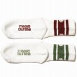画像3: STANDARD CALIFORNIA [スタンダードカリフォルニア] SD Sports Socks-2P [White/Olive,White/Burgundy] スポーツソックス2P (ホワイト/オリーブ、ホワイト/バーガンディー) BEA (3)
