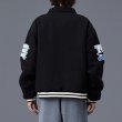 画像11: Liberaiders(リベレイダース) LR VARSITY JACKET (BLACK) LRヴァ―シティジャケット (ブラック) スタジャン ワッペン チェーン刺繍 中綿キルティング BEA (11)