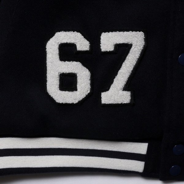画像4: Liberaiders(リベレイダース) LR VARSITY JACKET (BLACK) LRヴァ―シティジャケット (ブラック) スタジャン ワッペン チェーン刺繍 中綿キルティング BEA (4)