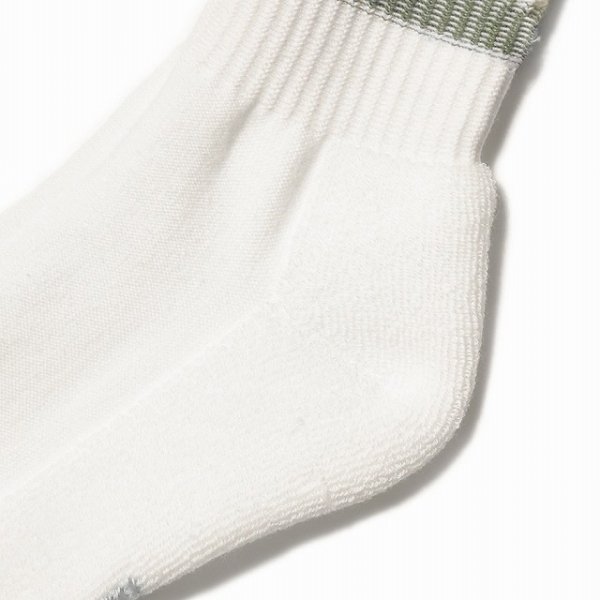 画像4: STANDARD CALIFORNIA [スタンダードカリフォルニア] SD Sports Socks-2P [White/Olive,White/Burgundy] スポーツソックス2P (ホワイト/オリーブ、ホワイト/バーガンディー) BEA (4)