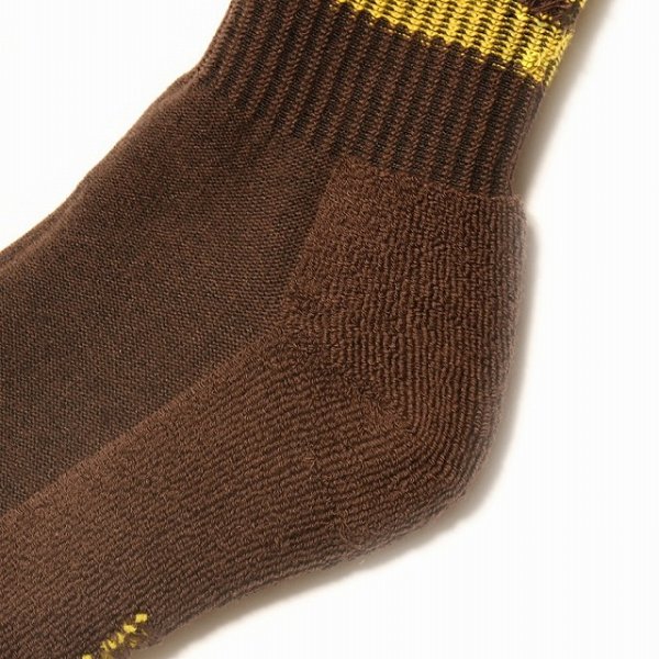 画像4: STANDARD CALIFORNIA [スタンダードカリフォルニア] SD Sports Socks-2P Type-2 [Black/White,Brown/Yellow] スポーツソックス2P タイプ-2 (ブラック/ホワイト、ブラウン/イエロー) BEA (4)