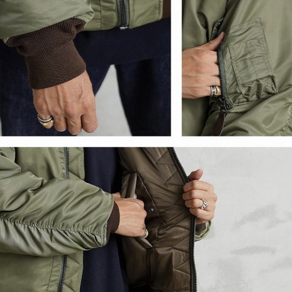 画像7: WAIPER [ワイパー] 米軍 U.S.AIR FORCE B-15B MOD フライトジャケット TEST SAMPLEモデル【WP13】 BEA (7)