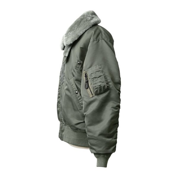 画像2: WAIPER [ワイパー] 米軍 U.S.AIR FORCE B-15D フライトジャケット ナイロン ムートンファー【WP27】BEA (2)