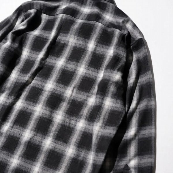 画像10: TOWN CRAFT [タウンクラフト] 50S W-FLAP OPEN COLLAR SHIRTS (BLACK,BEIGE) 50s ダブルフラップオープンカラーシャツ (ブラック,ベージュ) オンブレチェック BEA (10)