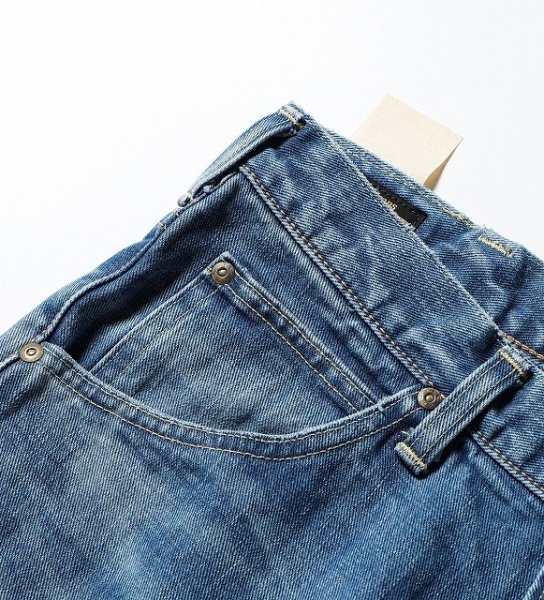 画像5: Lee [リー] AMERICAN RIDERS STRAIGHT CUT 101-Z (BLUE) アメリカンライダース ストレートジーンズ 101-Z デニムパンツ (中色ブルー) 日本製 BEA (5)