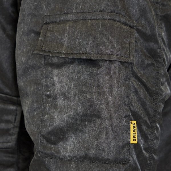 画像8: SPIEWAK (スピワック) G-8 WEP JACKET (BLACK) WEPジャケット (ブラック) ロングジャケット ナイロンツイルスクラッチ エイジング加工 ミリタリージャケット BEA (8)