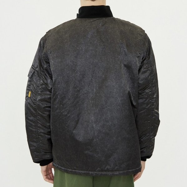 画像4: SPIEWAK (スピワック) G-8 WEP JACKET (BLACK) WEPジャケット (ブラック) ロングジャケット ナイロンツイルスクラッチ エイジング加工 ミリタリージャケット BEA (4)