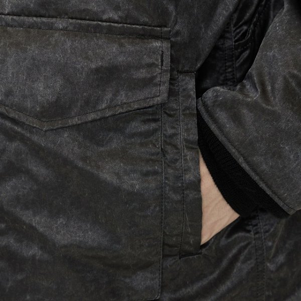 画像7: SPIEWAK (スピワック) G-8 WEP JACKET (BLACK) WEPジャケット (ブラック) ロングジャケット ナイロンツイルスクラッチ エイジング加工 ミリタリージャケット BEA (7)