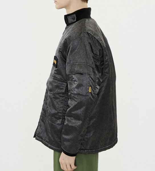 画像3: SPIEWAK (スピワック) G-8 WEP JACKET (BLACK) WEPジャケット (ブラック) ロングジャケット ナイロンツイルスクラッチ エイジング加工 ミリタリージャケット BEA (3)