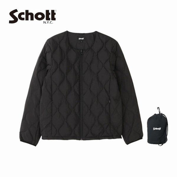 画像1: Schott [ショット]  xTAION タイオン INNER DOWN JACKET (BLACK) インナーダウンジャケット (ブラック)  BEA  (1)