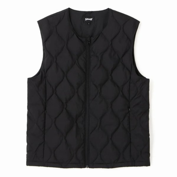 画像2: Schott [ショット]  xTAION タイオン INNER DOWN VEST (BLACK) インナーダウンベスト (ブラック)  BEA  (2)
