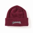画像4: CHALLENGER [チャレンジャー] CRASH LOGO KNIT CAP (BLACK,BURGUNDY) クラッシュロゴニットキャップ (ブラック,バーガンディー) BEA (4)