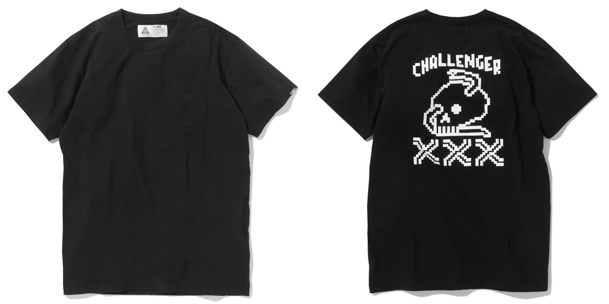 CHALLENGER [チャレンジャー] 8BIT SKULL POCKET TEE 8ビットスカルポケットTシャツ CLG-TS 017-003