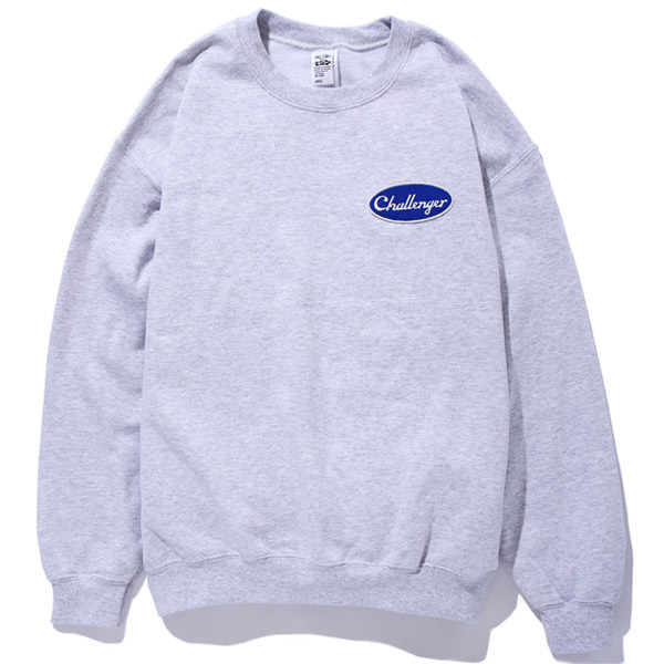 CHALLENGER [チャレンジャー] RACING PRINTED C/N SWEAT [GRAY 