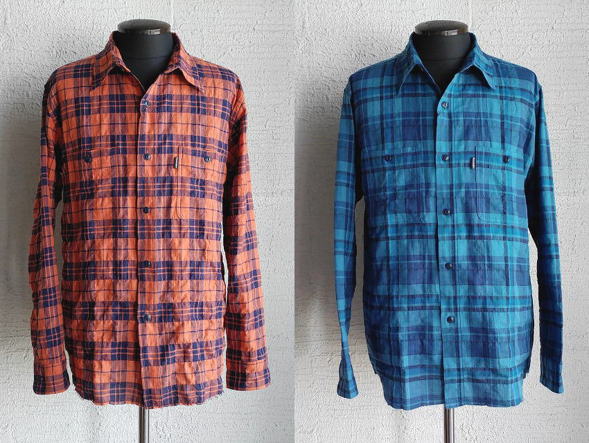 Captains Helm [キャプテンヘルム] CUT OFF NEL SHIRTS [ORANGE,BLUE