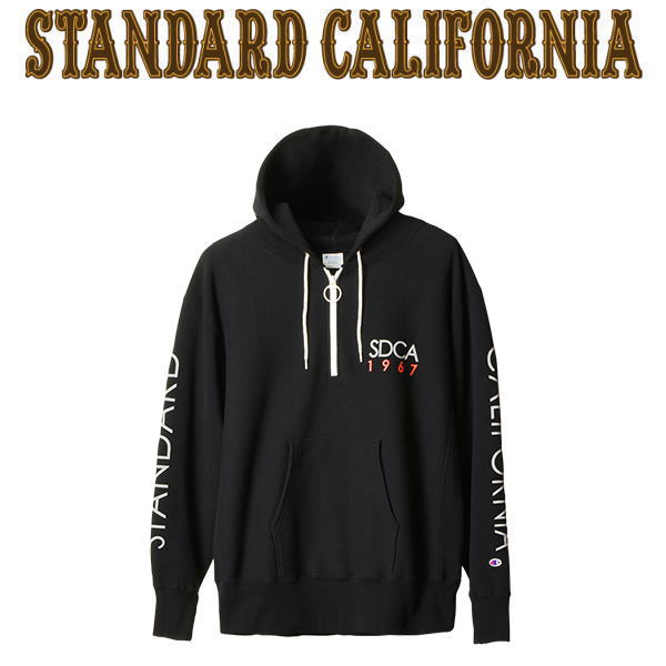 配信元STANDARD CALIFORNIA ジップパーカー グレー 刺繍ロゴ トップス