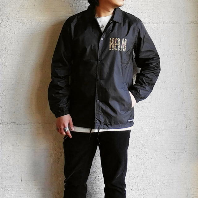 ポイント2倍 キャプテンズヘルムゴルフ NO COLLAR COACH JKT 黒 cph