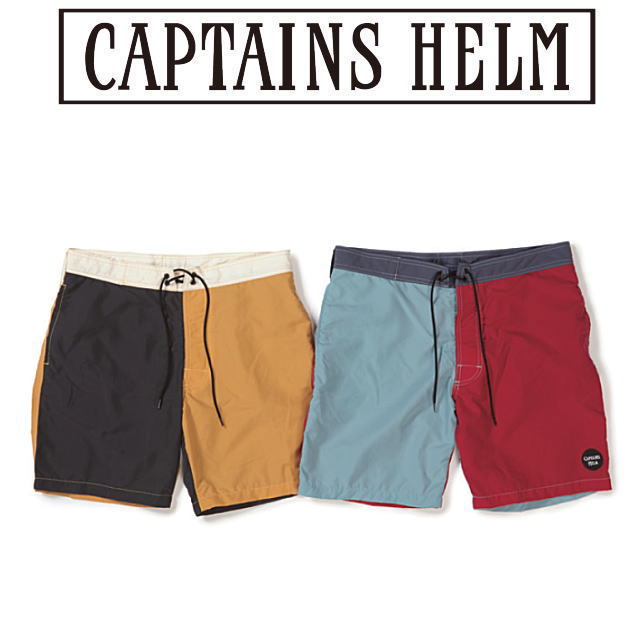 captains helm キャプテンズヘルム　ボードショーツ　短パン　黄色X黒