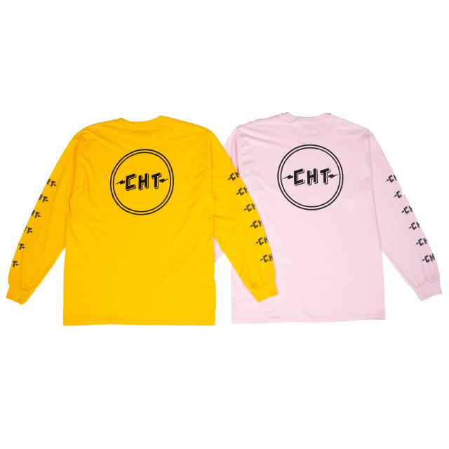 Captains Helm [キャプテンズヘルム] CHT LS TEE [PINK,YELLOW] CHTロングスリーブTシャツ  (ピンク、イエロー) CH19-AW-T06 AIA