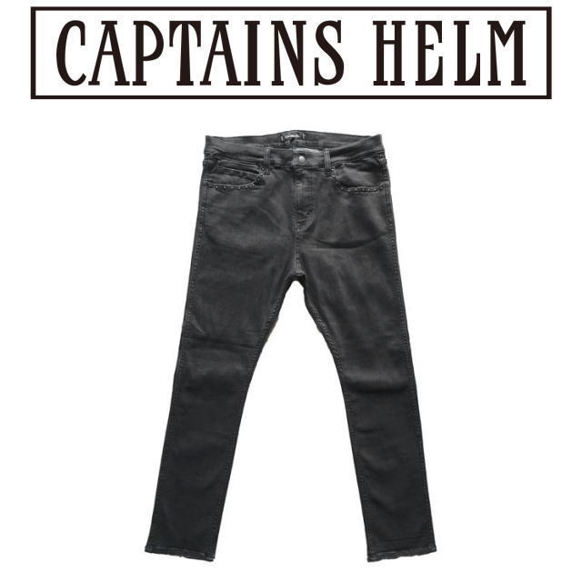Captains Helm [キャプテンズヘルム] NARROW ST BLACK DENIM PANTS
