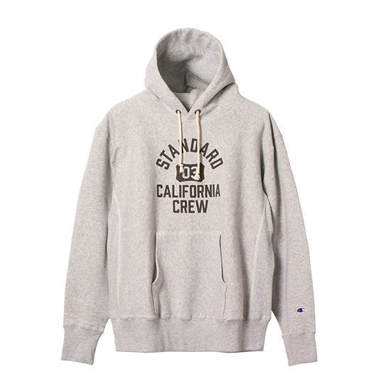 CHAMPION × STANDARD CALIFORNIA [チャンピオン×スタンダードカリフォルニア] SD Reverse Weave Hood  Sweat [Gray