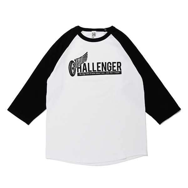 CHALLENGER [チャレンジャー] WHEEL LOGO RAGLAN TEE ホイールロゴ 