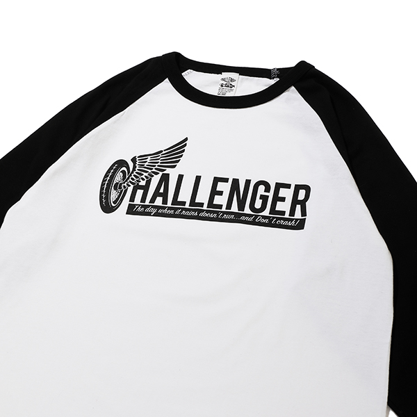 CHALLENGER [チャレンジャー] WHEEL LOGO RAGLAN TEE ホイールロゴ 