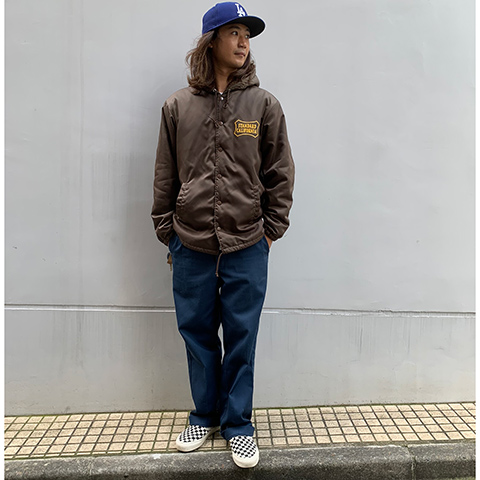 STANDARD CALIFORNIA [スタンダードカリフォルニア] SD Boa Hood Coach Jacket [Blue