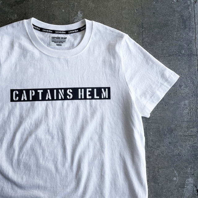 Captains Helm [キャプテンズヘルム] STENCIL BOX LOGO TEE [BLACK