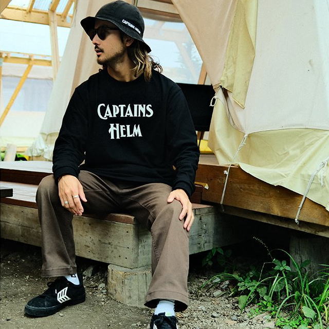 Captains Helm [キャプテンヘルム] BACTERIA-PROOF LOGO L/S TEE