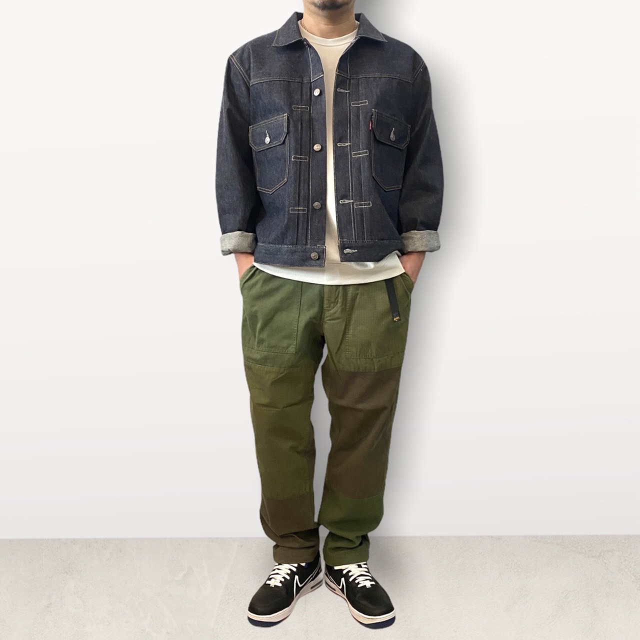 着丈は62cmです2nd Levi's 507XX 1953 LVC Tバック 46