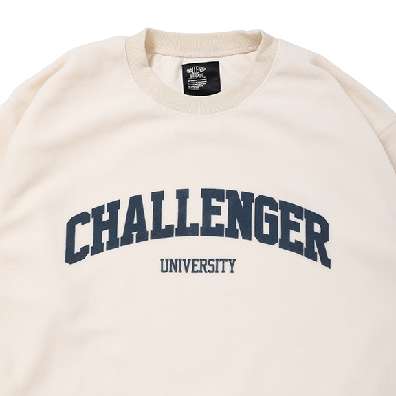 CHALLENGER [チャレンジャー] COLLEGE LOGO C/N FLEECE カレッジロゴ 