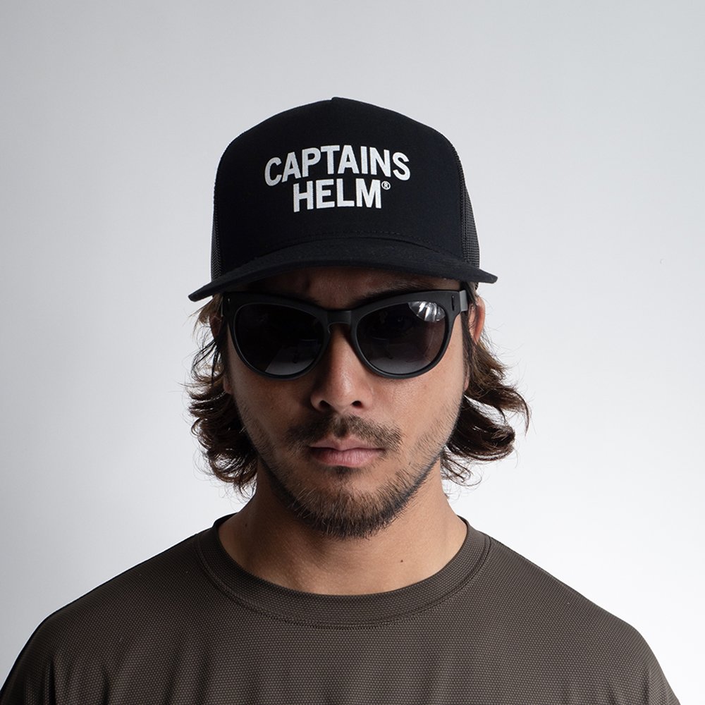 Captains Helm [キャプテンヘルム] TM LOGO MESH CAP (BLACK/WHITE 