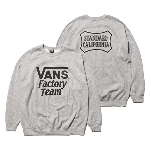 VANS × STANDARD CALIFORNIA [バンズ×スタンダードカリフォルニア] Logo Sweat 20th Anniversary.  [BLACK