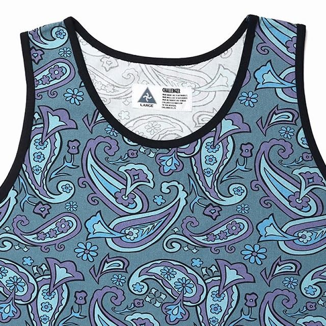 CHALLENGER [チャレンジャー] PAISLEY TANKTOP ペイズリータンクトップ BDS