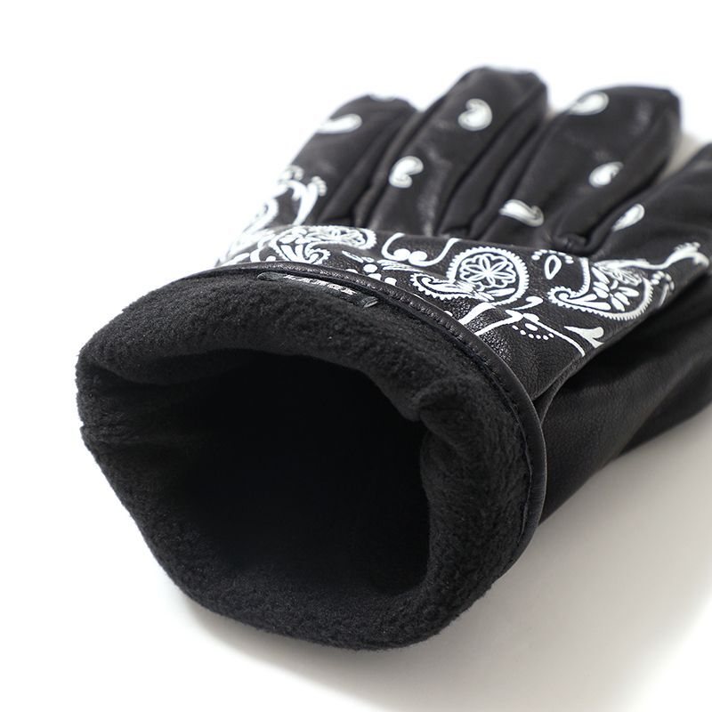 CHALLENGER [チャレンジャー] BANDANA LEATHER GLOVE バンダナレザーグローブ BDA