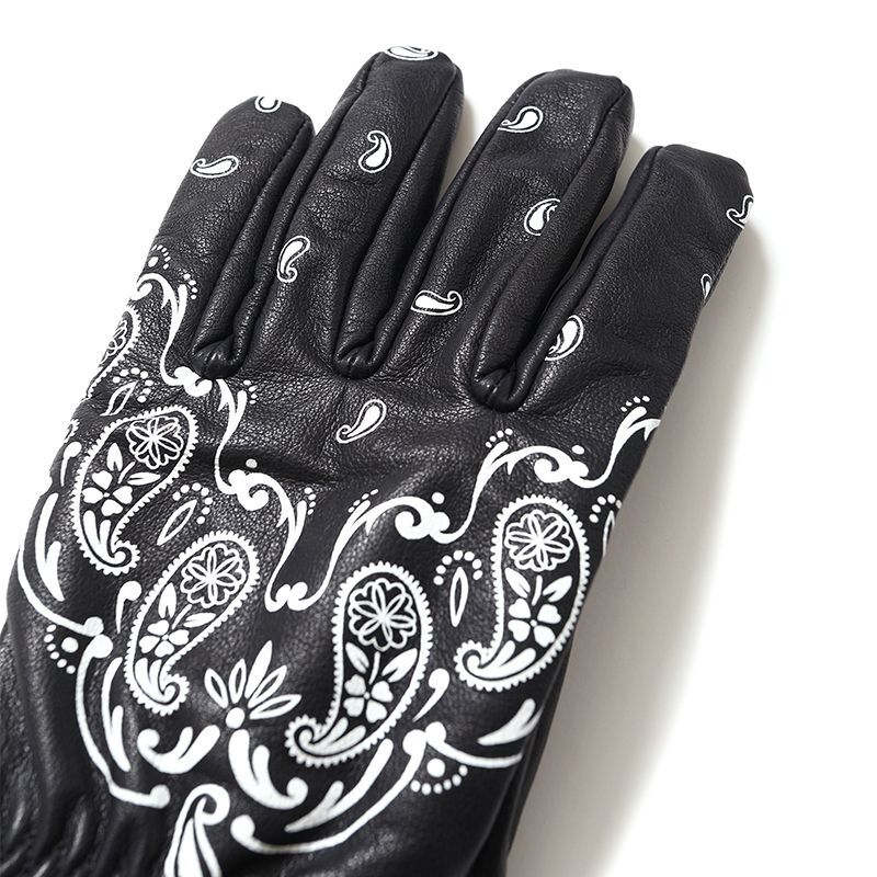 CHALLENGER [チャレンジャー] BANDANA LEATHER GLOVE バンダナレザーグローブ BDA