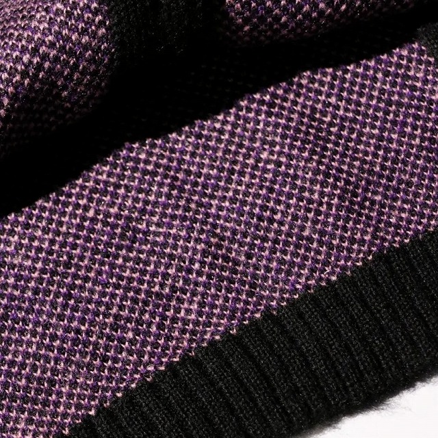 TOWN CRAFT [タウンクラフト] SHAGGY COLOR CARDIGAN [BLACK